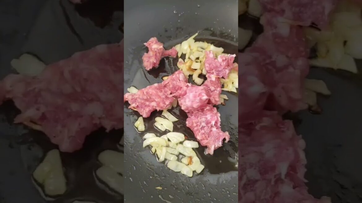 Ризотто с тыквой и сосиской