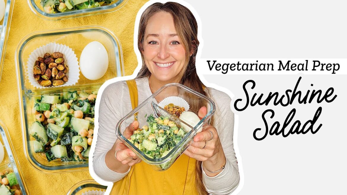 Vegetarian Meal Prep: Tahini Israeli Salad