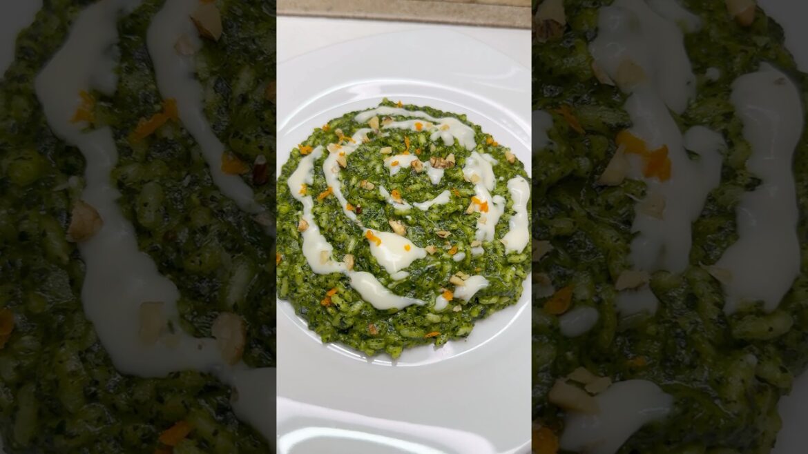 “RISOTTO CON PESTO DI CAVOLO NERO” #youtubeshorts #recipe #ricette #ytshorts #food #ricetta