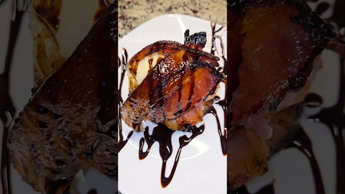 DIY Delicious Pear with Brie & Bacon #food #delicious #recipe #cooking #shorts #asmr #trending #easy