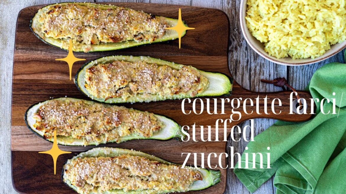 #courgette farci#courgettes aux fours #stuffed zucchini#baked zucchini recipe/how to cook zucchini