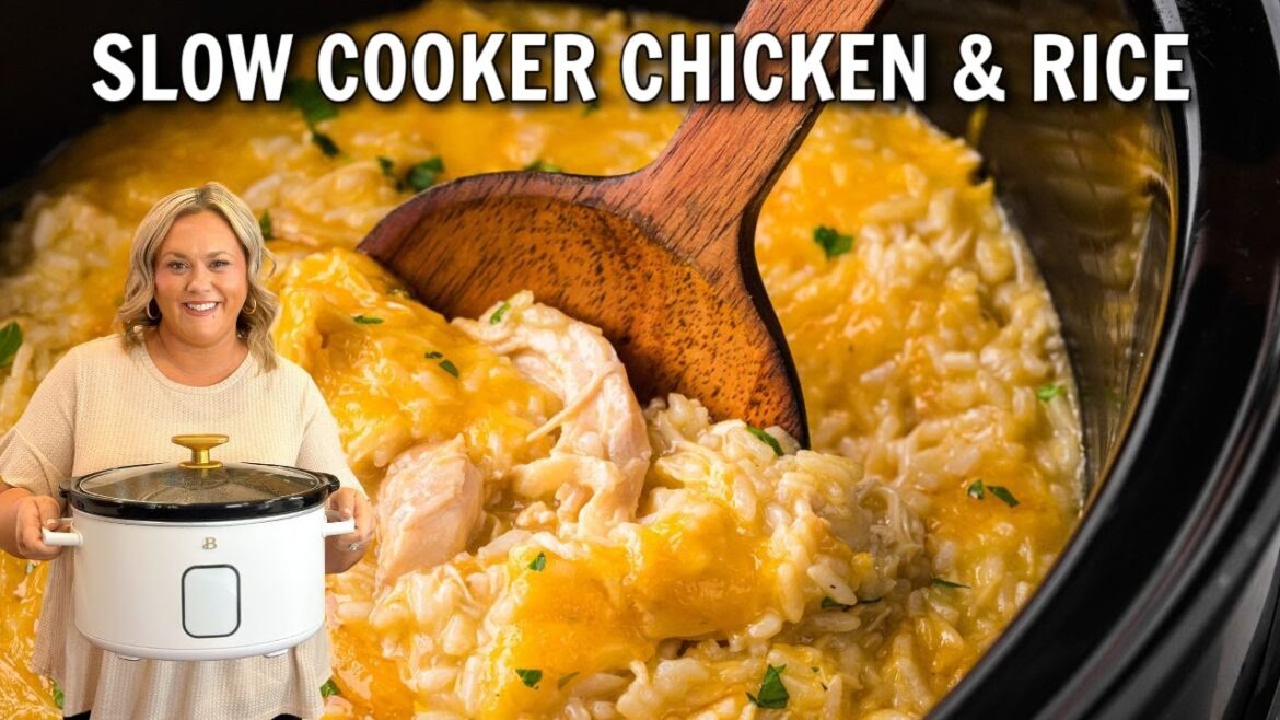 Slow Cooker Chicken and Rice Casserole