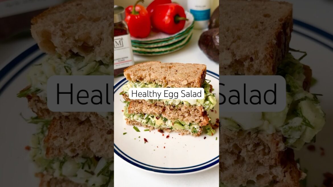 Healthy Egg Salad Recipe (No-Mayo!) #shorts #eggsalad