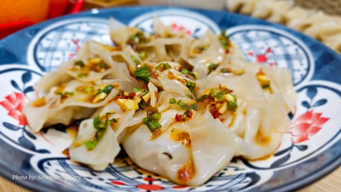 Chicken Dumpling Recipe for Lunar New Year 2025 with dipping sauce