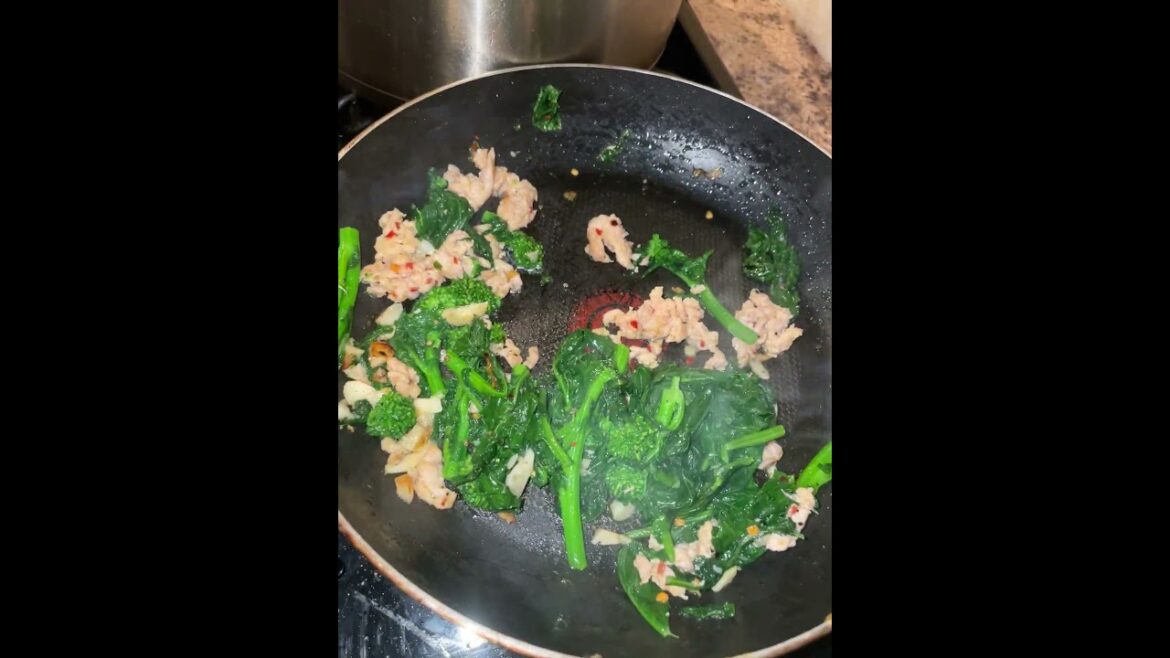 Broccoli Rabe and Chicken Sausage