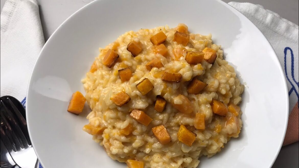 Kürbis Risotto, leicht erklärt für maxim Genuss