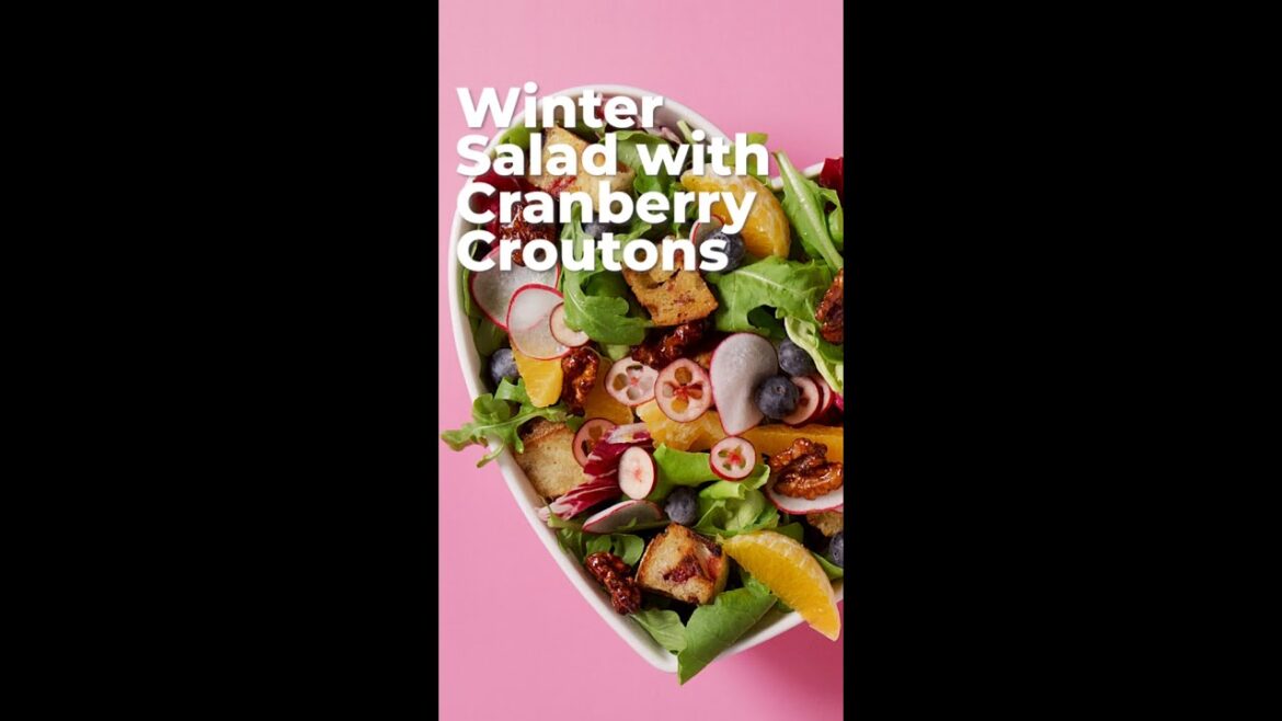 Winter Salad with Cranberry Vinaigrette