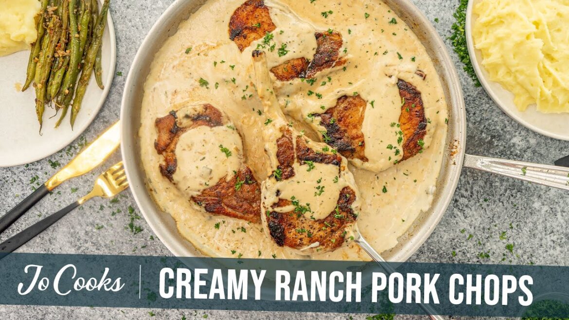 The Creamiest Ranch Pork Chops You’ll Ever Make! The Creamiest Ranch Pork Chops You'll Ever Make!