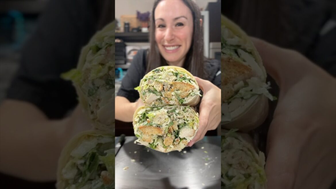 Making The VIRAL Chicken Caesar Salad Wrap!!