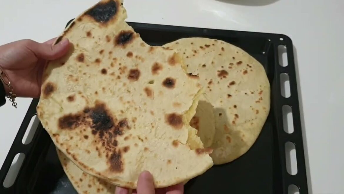 Recette kesra ou ftira à la farine et semoule, galette maison algérienne كسرة او فطير الفرينة