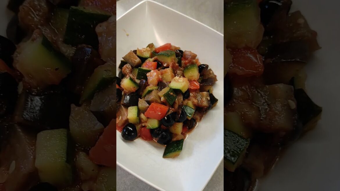 Caponata fatta in casa, semplice e veloce