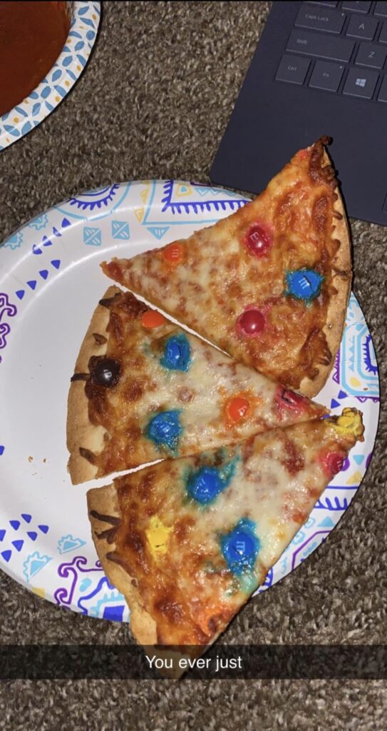 M&M pizza