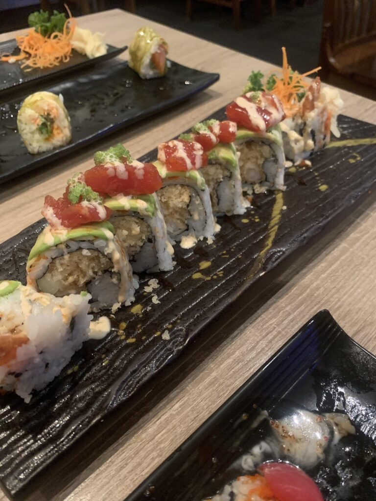 I got sushi for dinner tonight