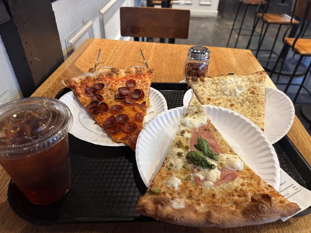 First time at Jimmy's Pizza Cafe - Mortadella slice was incredible