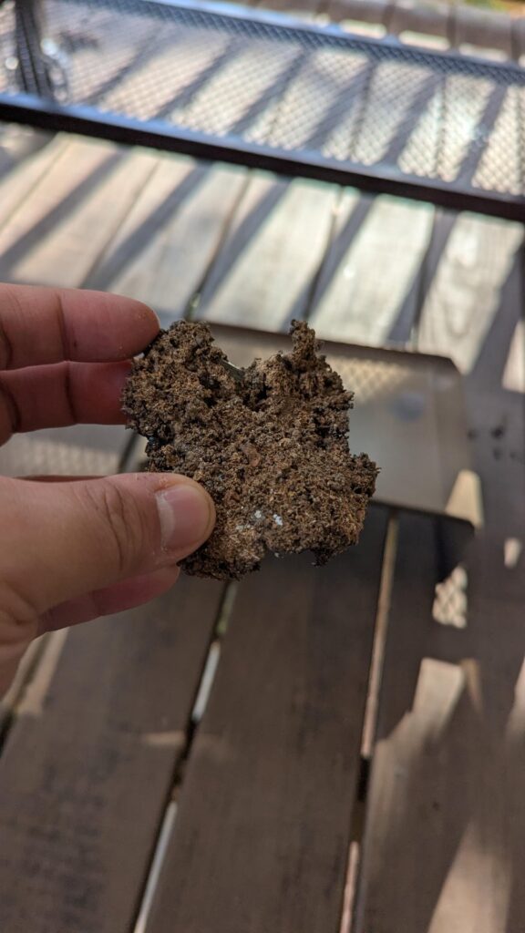 Weird crystallized mass in firepot