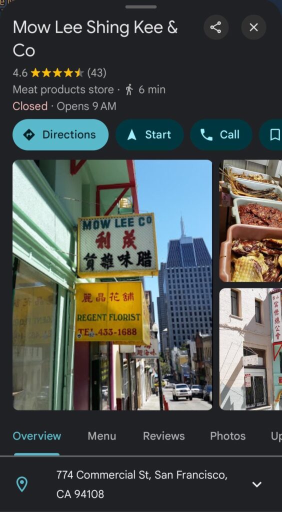 Cantonese Preserved Meat Shop?