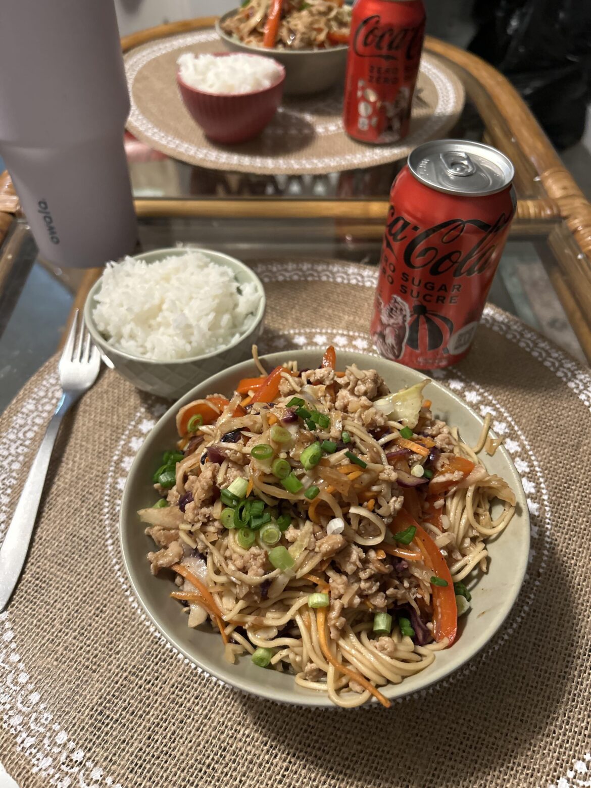 sweet and savoury chicken noodles