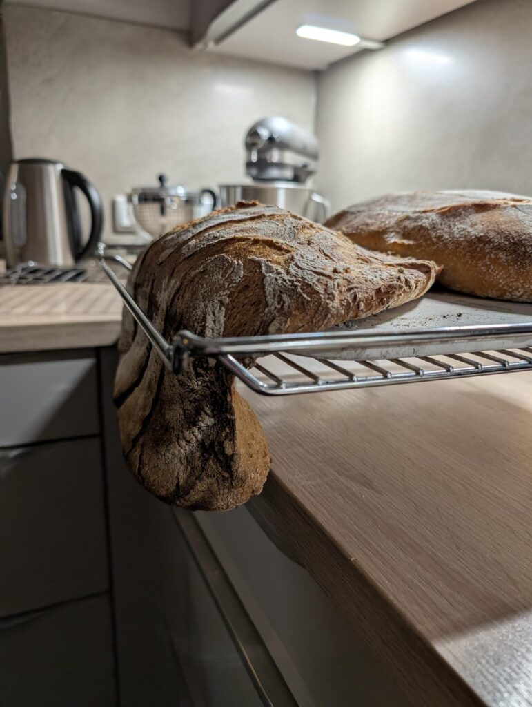 my dad made some bread