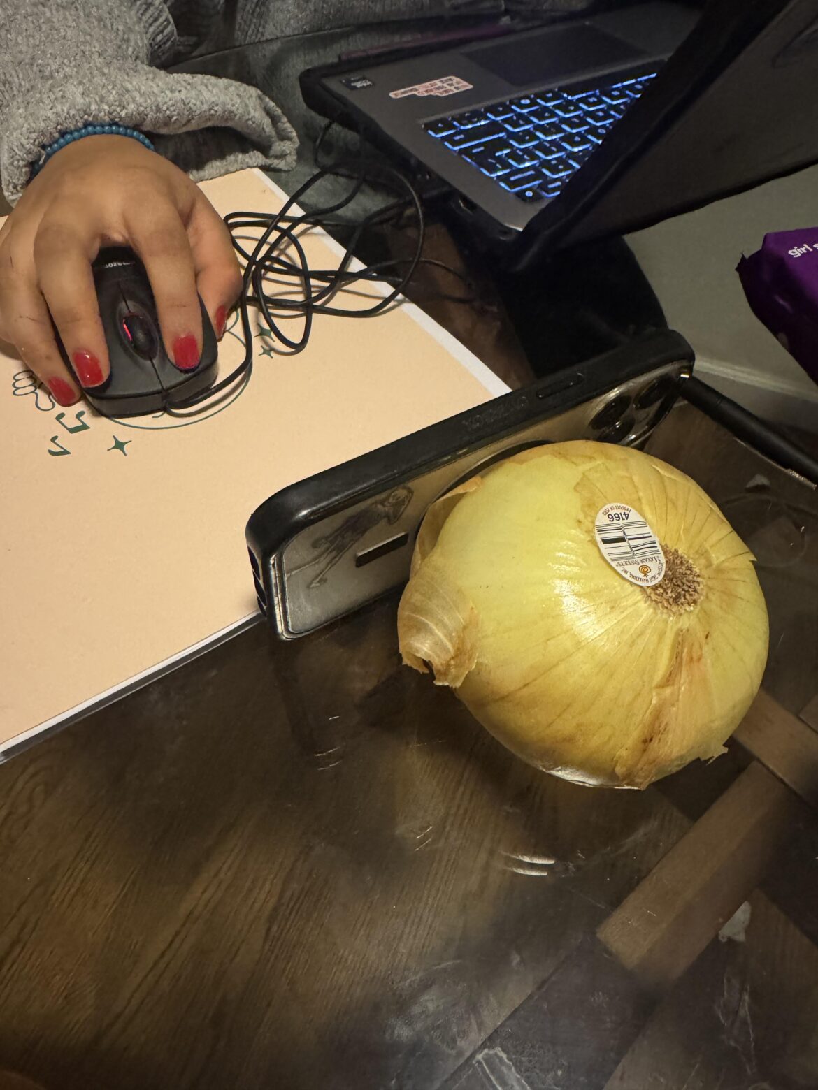 My wife’s phone stand