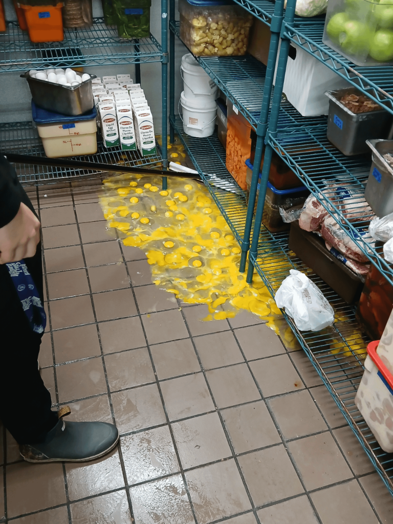 Found the worst way to scramble eggs