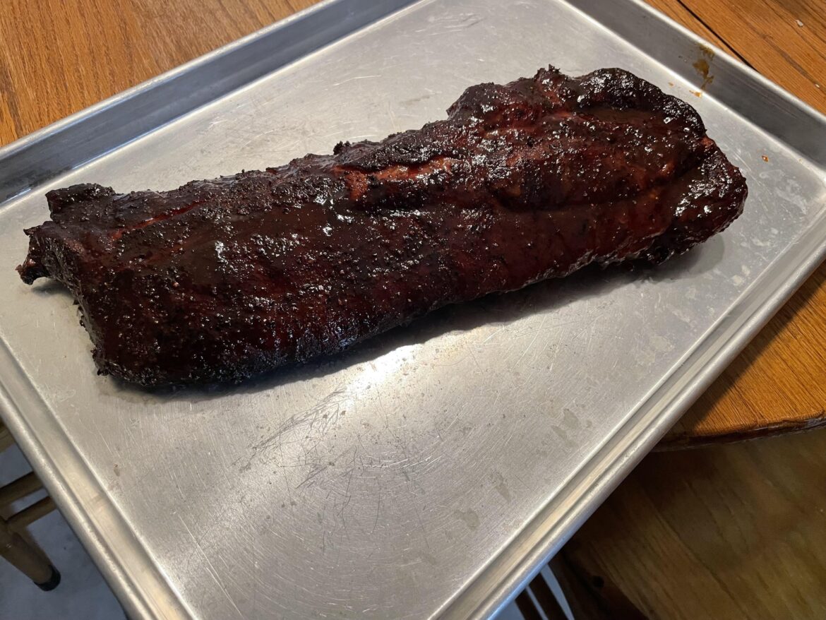 Tonight’s back ribs