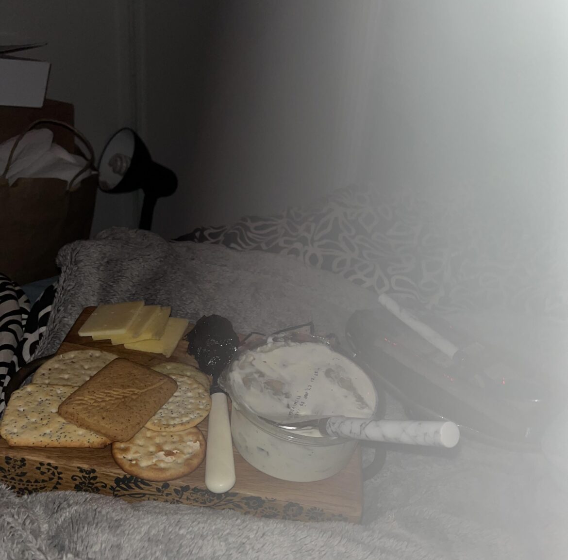 my partner made me a late night cheeseboard