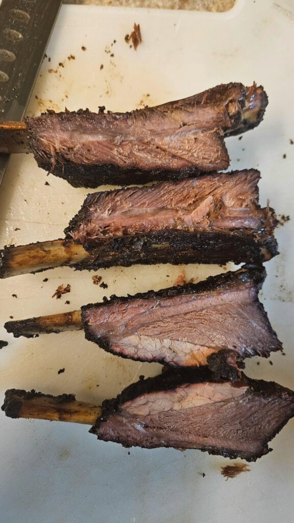 First plate beef ribs + brisket burgers First plate beef ribs + brisket burgers