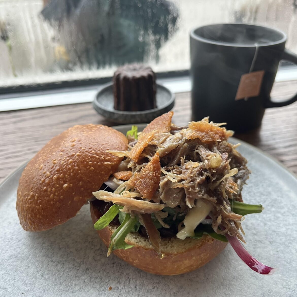 Duck confit sandwich at Castle & Coal
