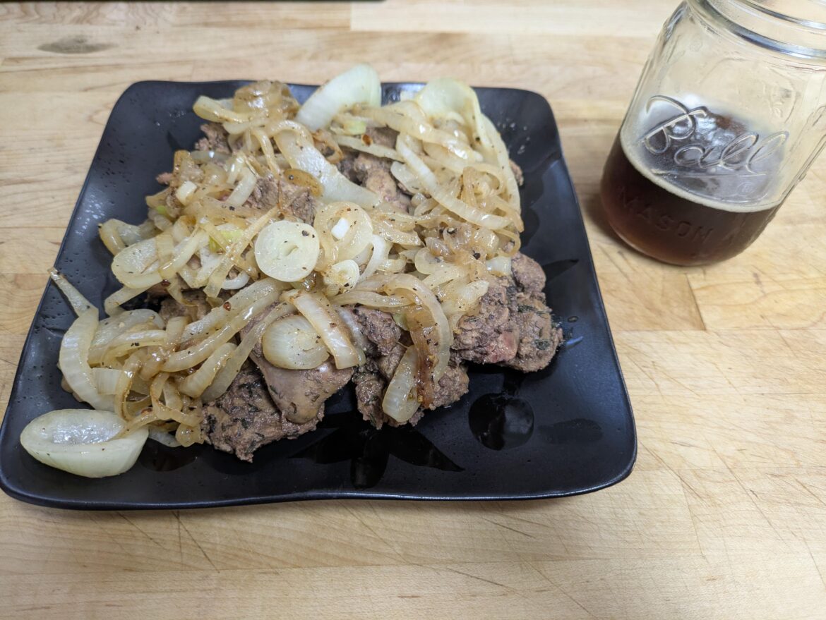 Hey, it's the peanut butter and onion sandwich guy back to ruin your day again with a big plate of chicken livers and onions