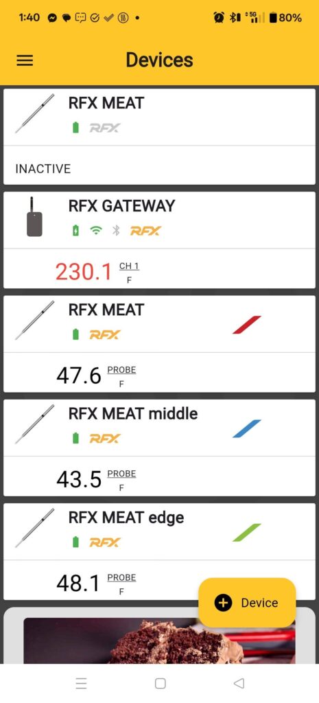 Difference at grate to dome temps