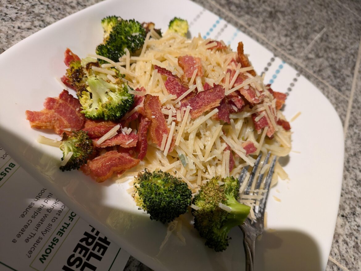 Bacon and cream supreme spaghetti