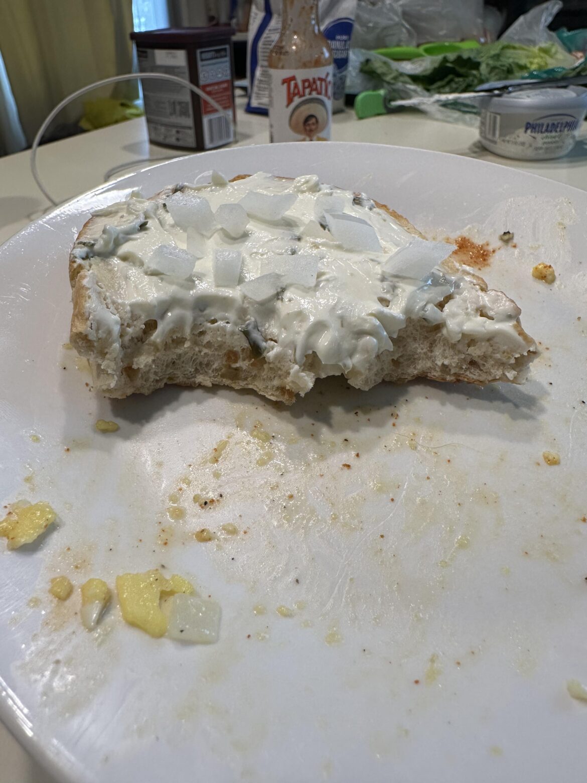 Anyone else sprinkle onion onto their onion bagels with chive & onion shmear?