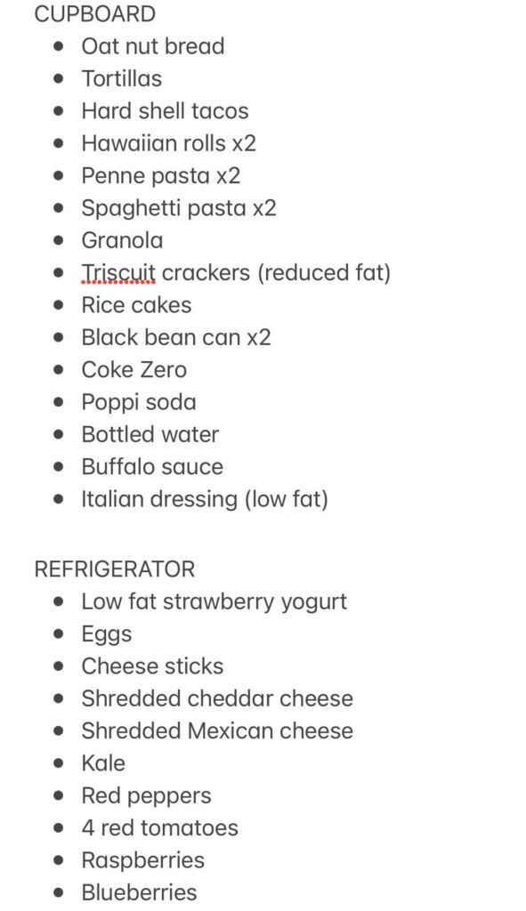 My grocery list for this weekend. Thoughts? Anything I should add or change?