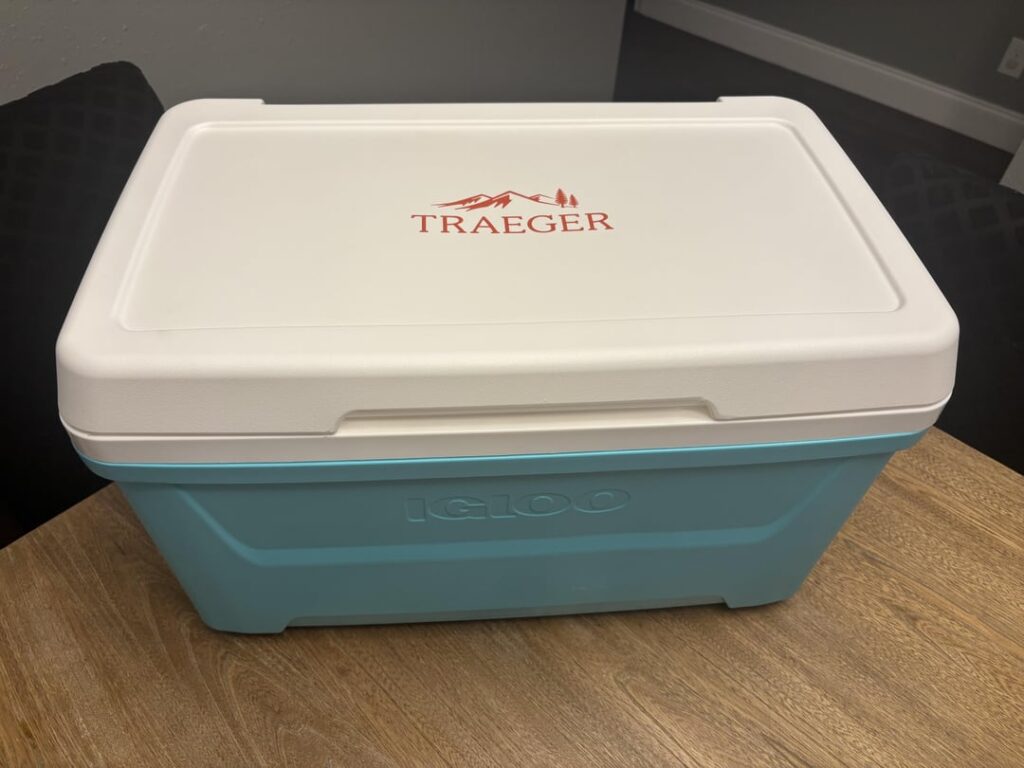 Exclusive Tiffany & Co blue Traeger cooler!