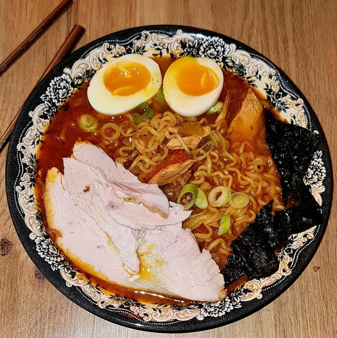 Christmas leftovers ramen, perhaps the best use of festive leftovers I've ever had.