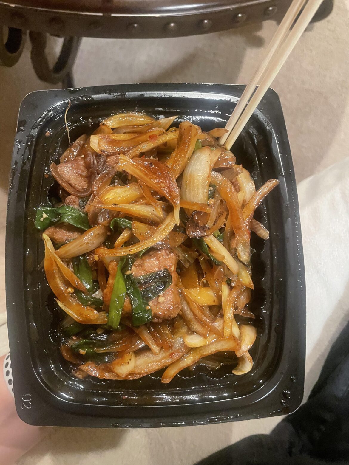 The Mongolian Beef from my local take out🥜