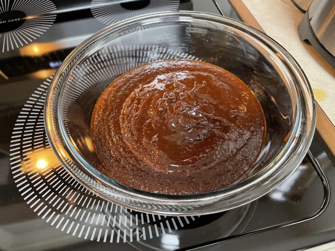 My first batch of chili paste