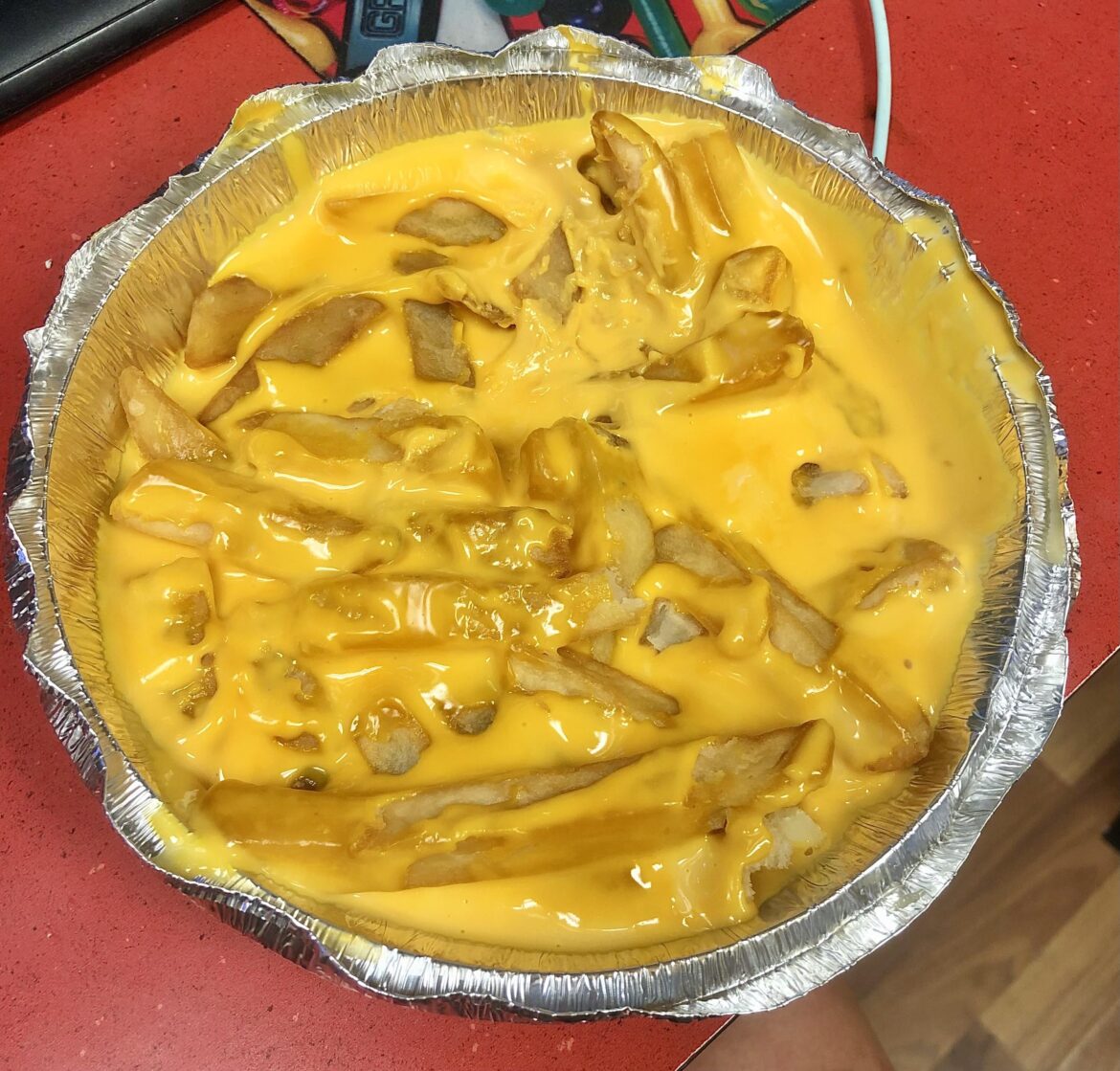 You all loved my aunts glittery eggs, what about these $10 cheese fries