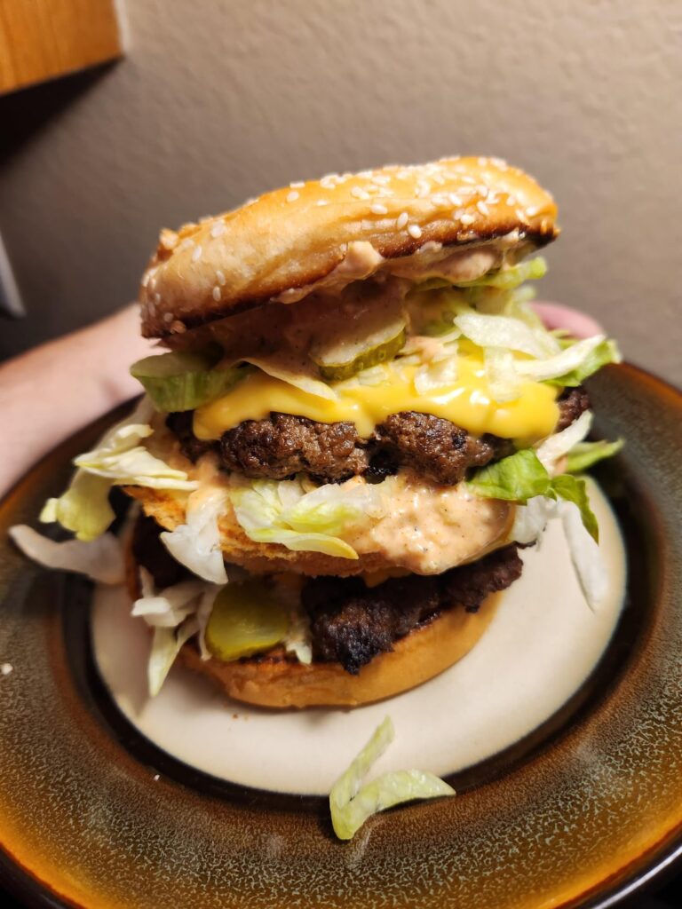 Made a 1/2Lb Big Mac