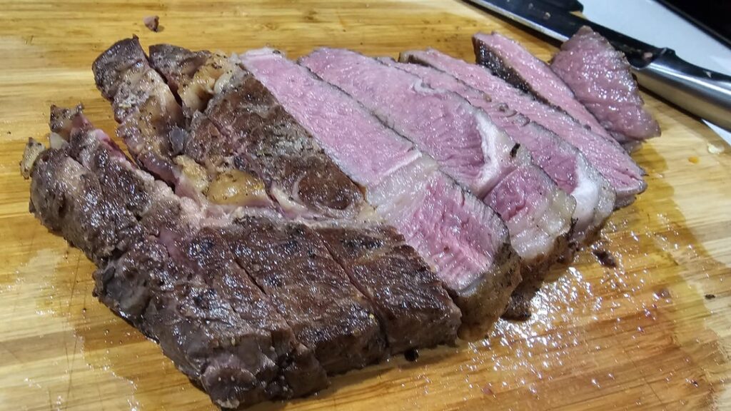 My first SV ribeye. How'd I do?