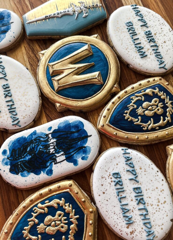 World of Warcraft Birthday Cookies!
