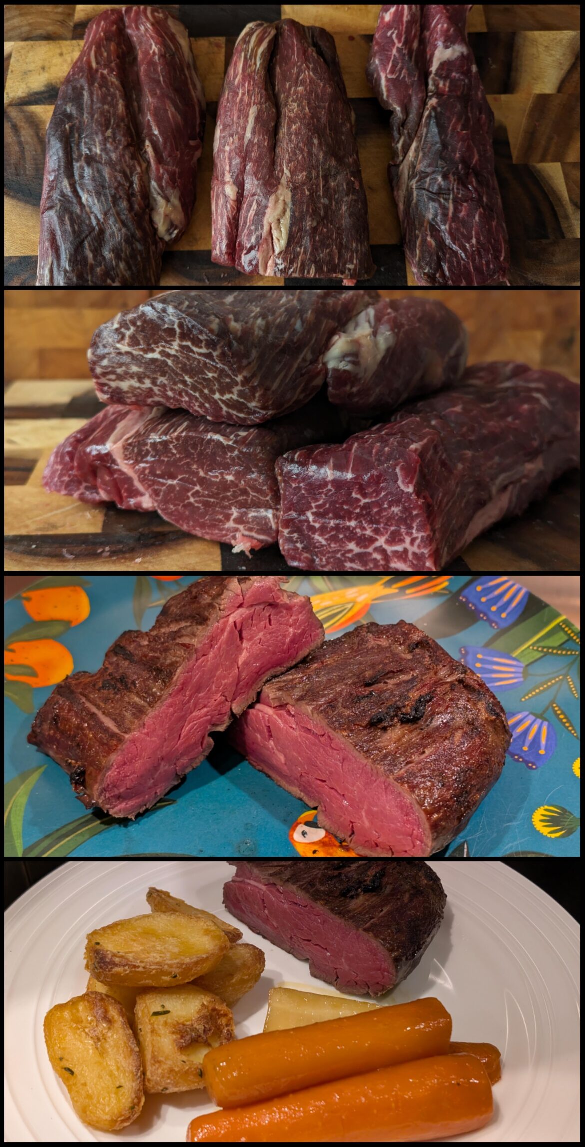 Chateaubriand 53c for 3 hours. 2nd time doing the sous vide method