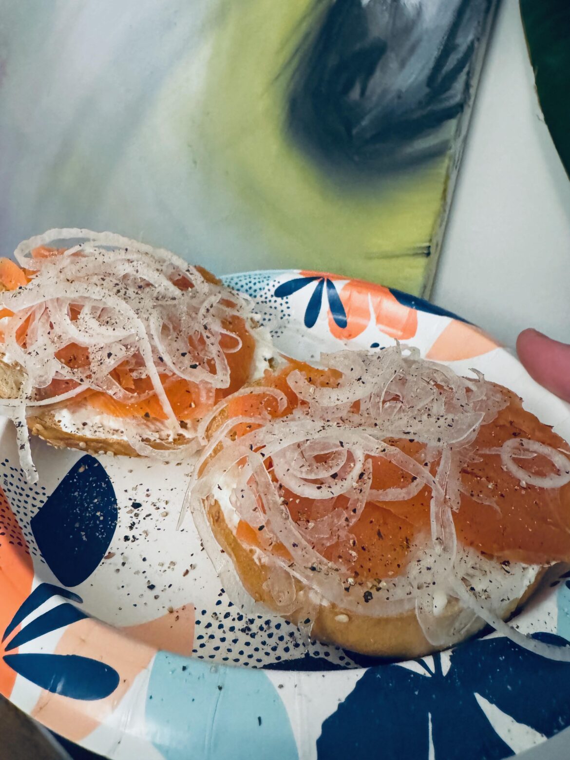 My style of lox bagel.