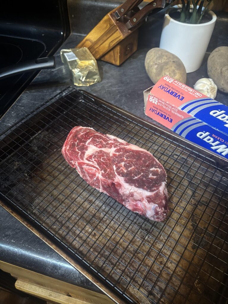 First attempt at a dry brine and reverse sear