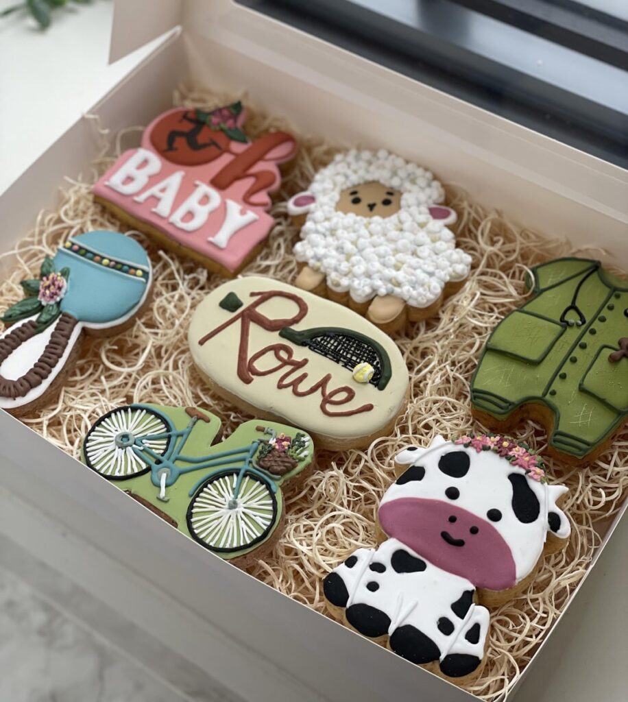 Sugar cookies I made for my friend’s baby shower! Using 3D printed cookie cutters!