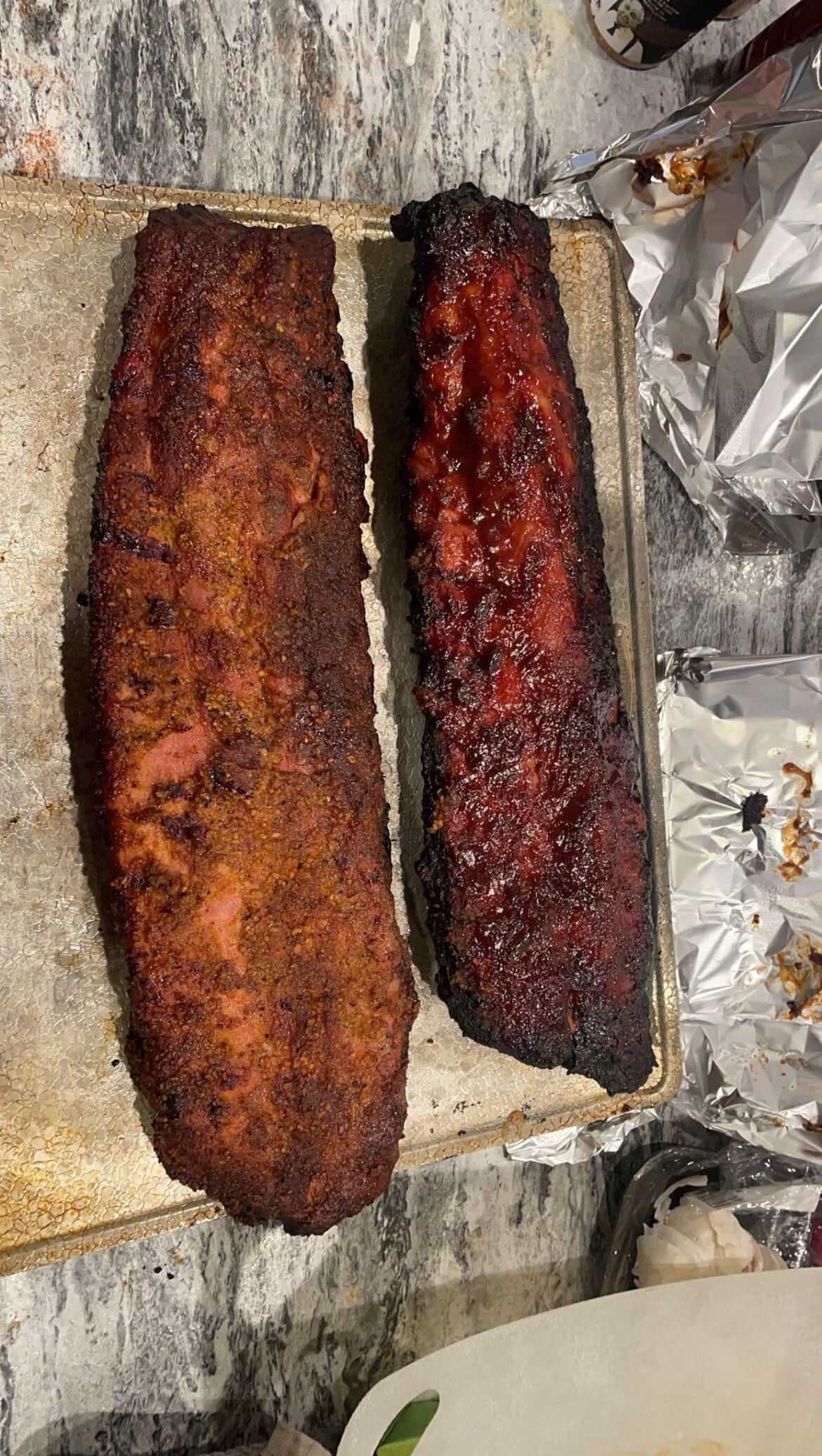 Ribs for the first time on second hand Kamado Classic