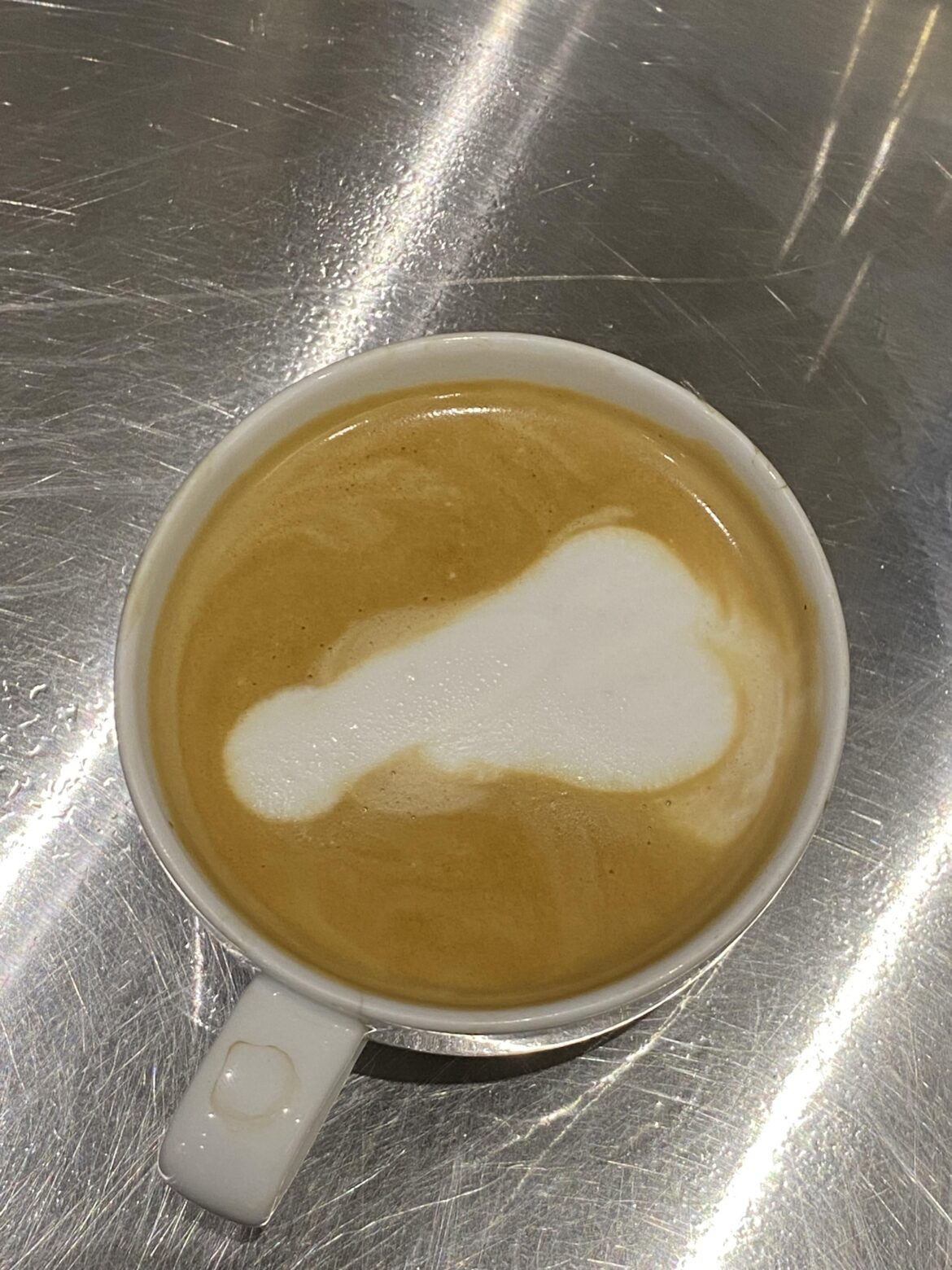My first ever latte art from a couple of months ago