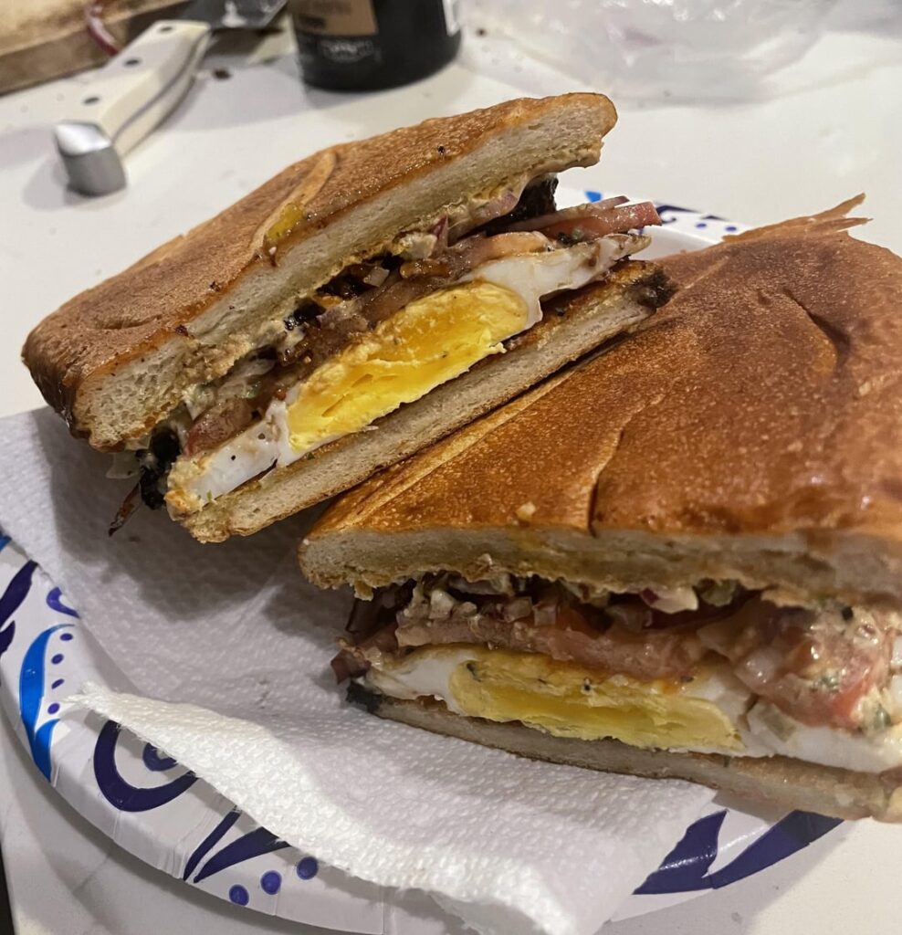 Our “Fancy” Egg Sandwich