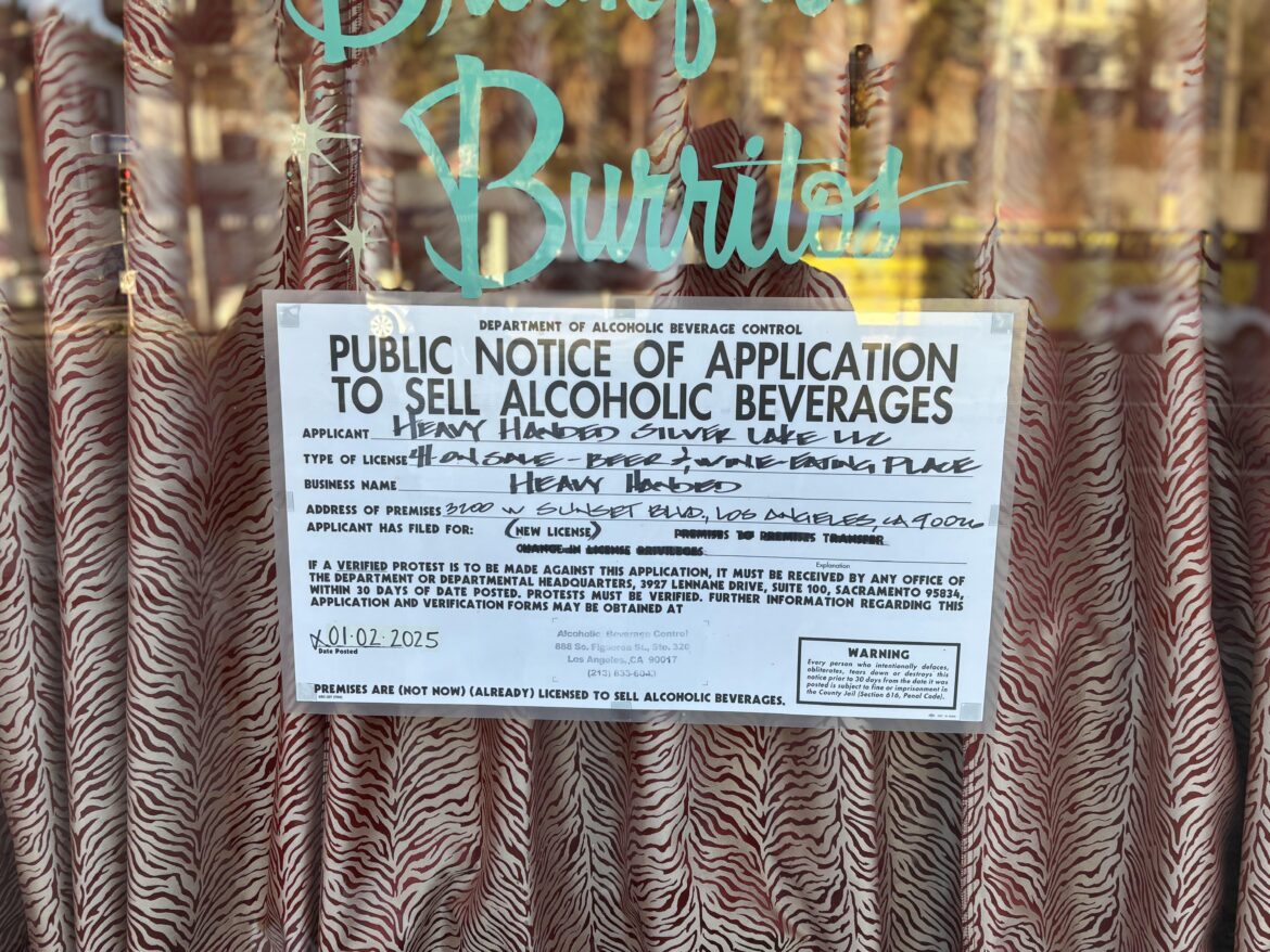 Heavy Handed Coming to Silverlake (All Day Baby’s old spot)