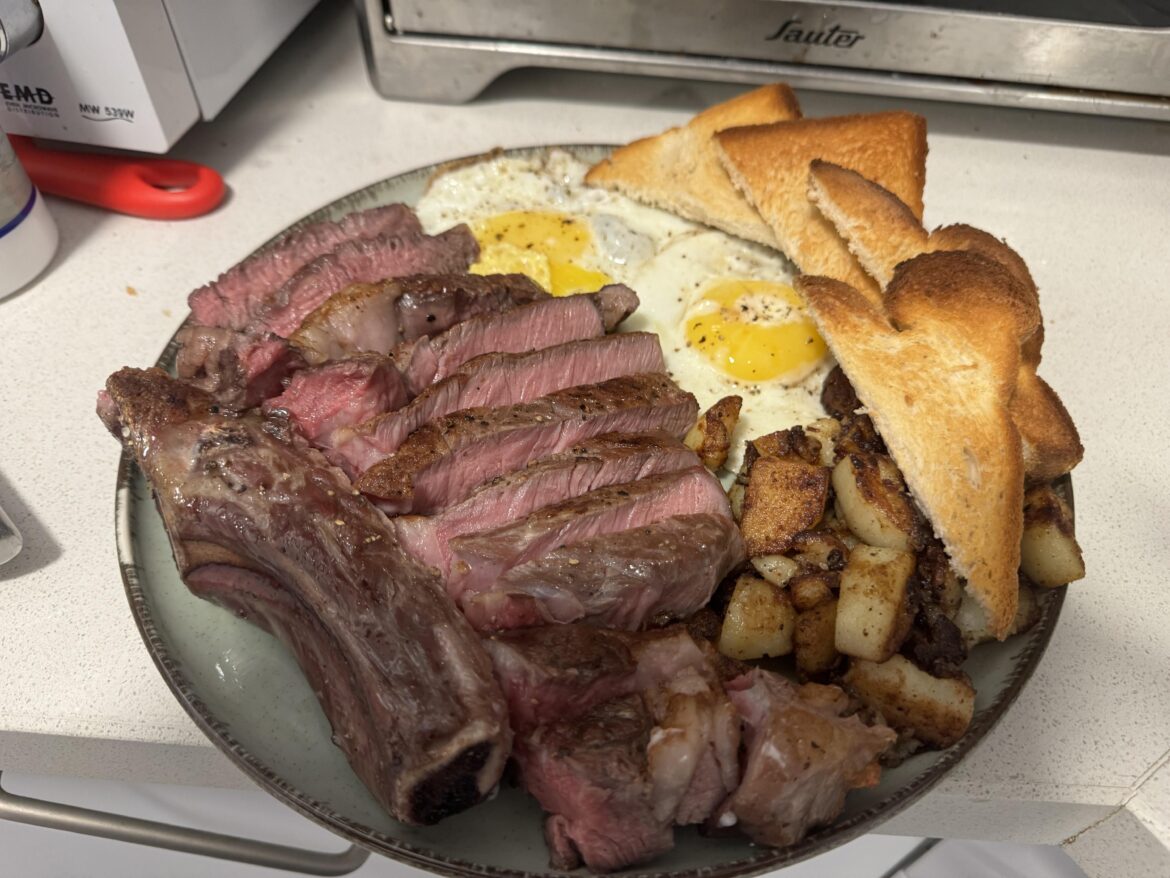 Rate my steak and eggs